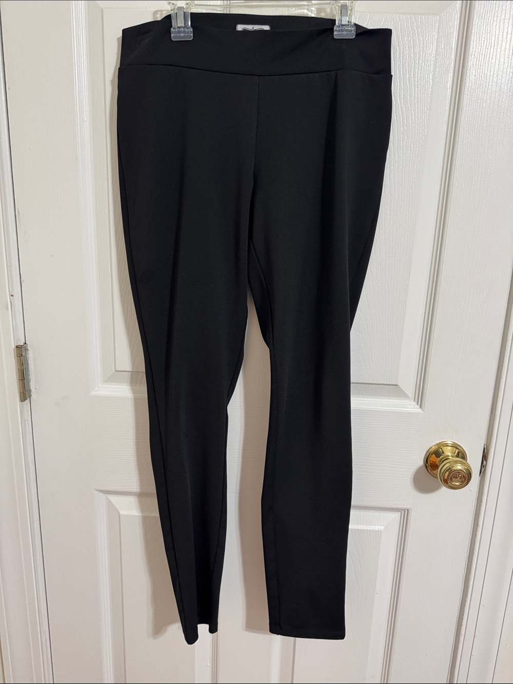 Mud Pie Black Ponte Pull-On Leggings